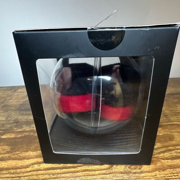 Jordan Ornament Newborn With Booties Air Jordan Black on Red Silver Logo - Picture 2 of 6